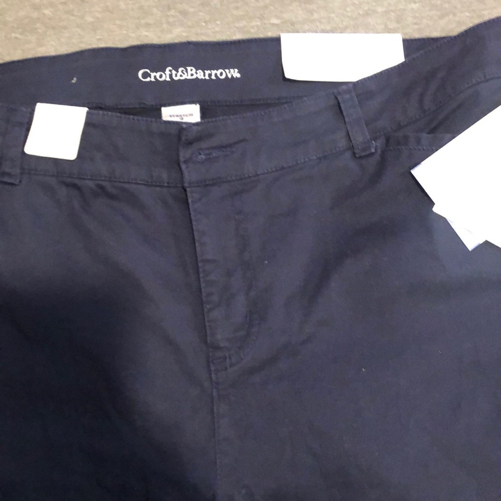 Navy blue Pants classic fit/ with straight legs